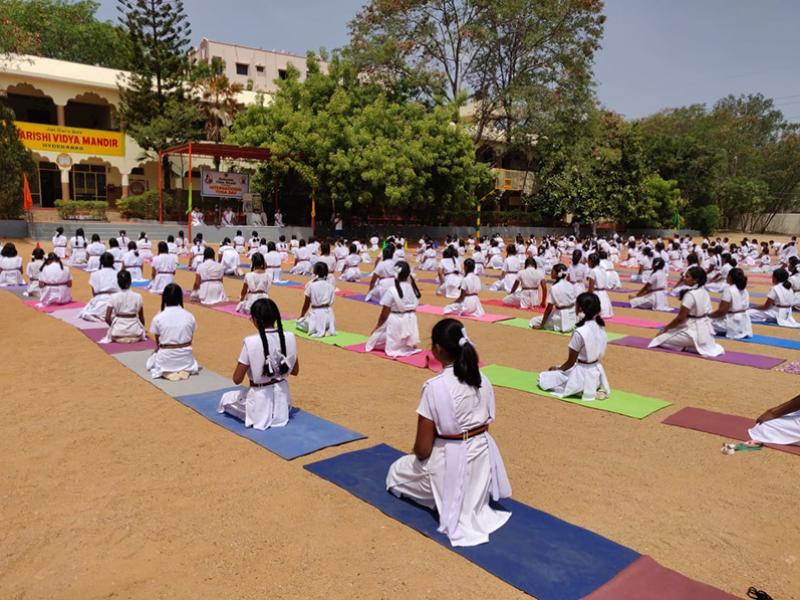 	International Yoga Day was celebrated at Maharishi Vidya Mandir Hyderabad