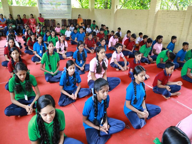 	International Yoga Day was celebrated at Maharishi Vidya Mandir Shoranur.