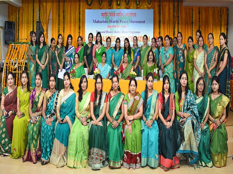 Sahasrasheersha Devi Mandal - female wing of Maharishi World Peace Movement celebrated Hariyali Teej in a grand manner at Maharishi Vedic Sanskritik Kendra, Arera Colony, Bhopal on 03rd August 2019.