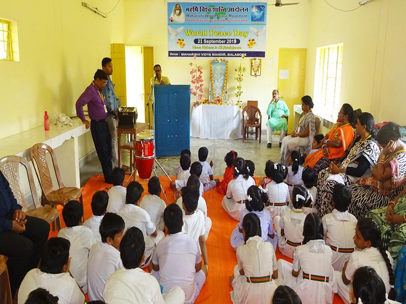 Maharishi World Peace Day celebrated MVM Balasore
