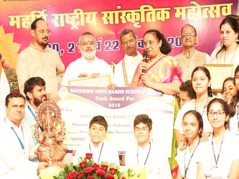 The memorable three days of Maharishi National Cultural Celebration commenced on 20th October, was concluded on 22nd October, 2019 with the remaining competitions, like Vocal Classical Junior and Senior and Orchestra followed by Valedictory function presided by Hon'ble Chairman Sir, in the august presence of all the Directors of Maharishi Vidya Mandir Schools Group, Principals of various Maharishi Vidya Mandir Schools, teachers, students, staff members and parents.