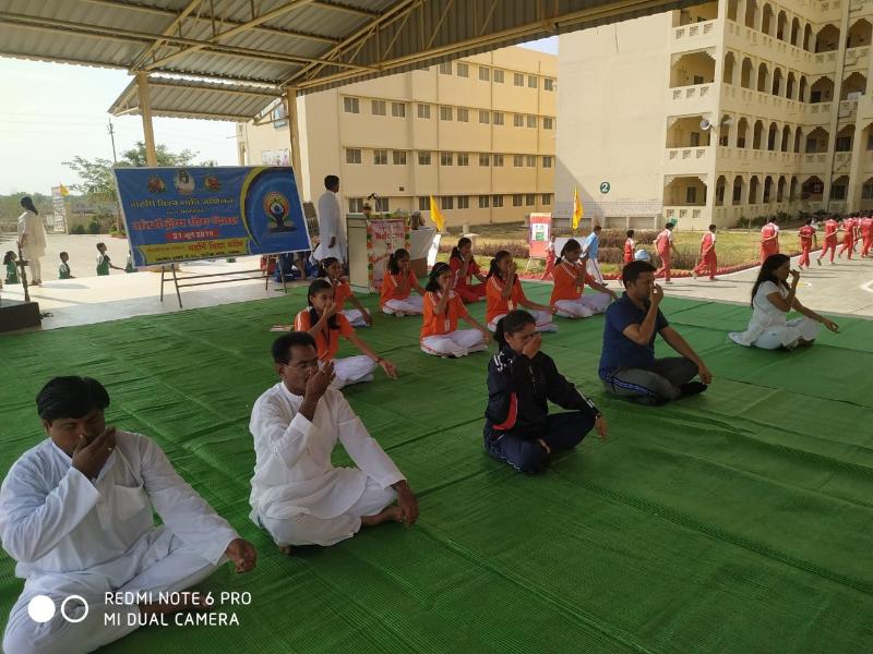 	International Yoga Day was celebrated at Maharishi Vidya Mandir Balaghat.