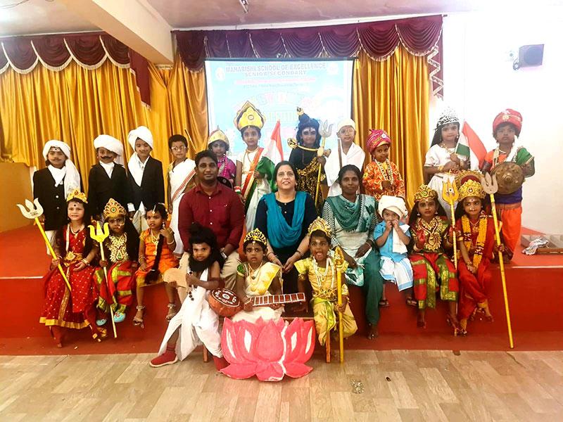 MSE Chennai: A small demonstration from Pre Nursery and Nursery students was organized at Maharishi School of Excellence Senior Secondary Chennai during Fancy Dress Competition.