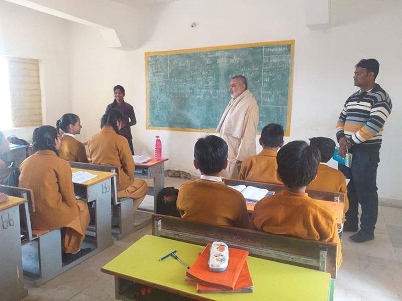 Brahmachari Girish ji, Chairman of Maharishi Vidya Mandir Schools Group has visited MVM Banheri.