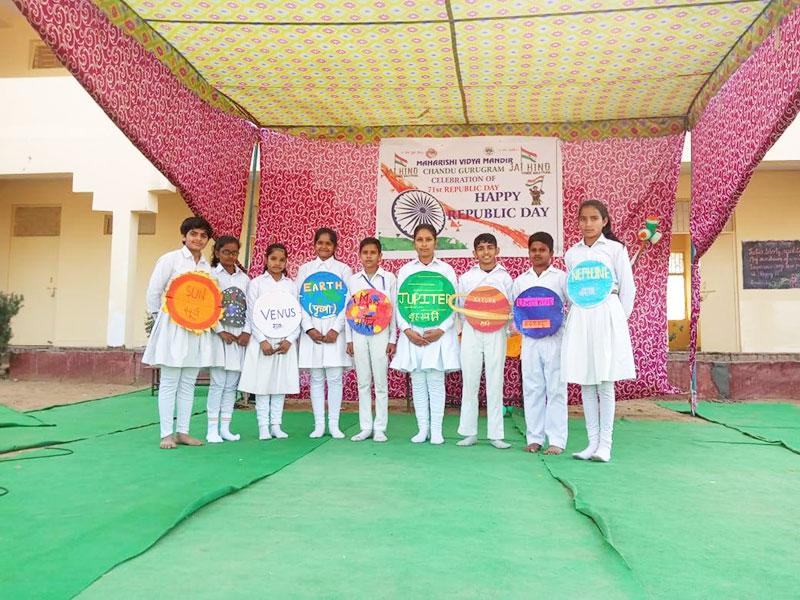 Republic day celebration at MVM Gorkhpur.