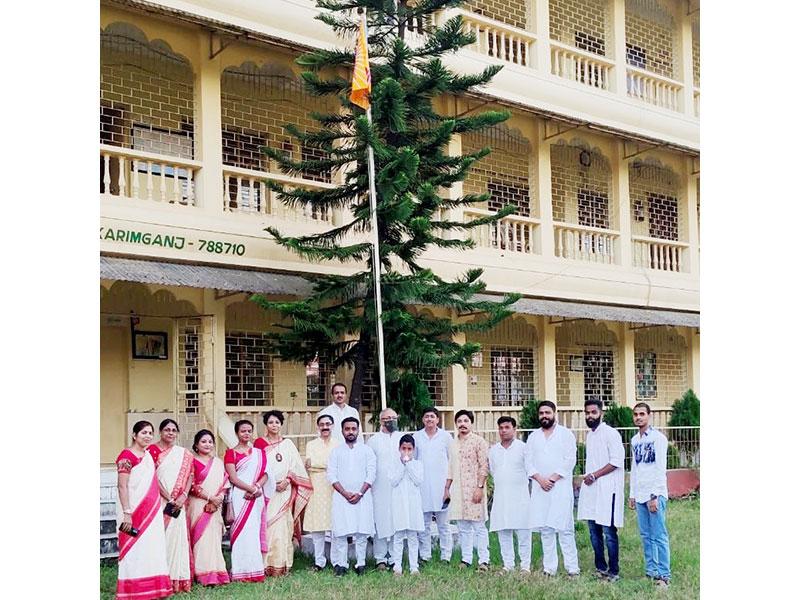 MVM KARIMGANJ : Flag Hoisting on the occasion of Dussehra.