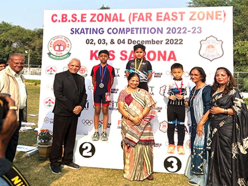 MVM Guwahati 1 Silpukhuri student  got  bronze in CBSE skating.
