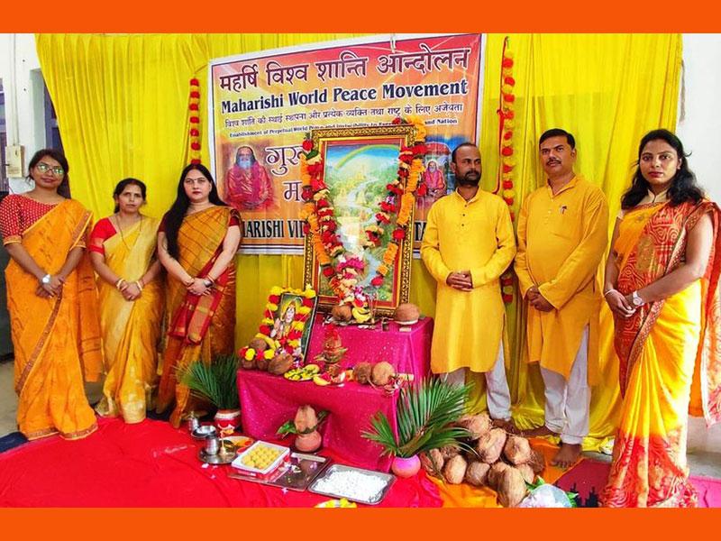 MVM Pratappur: Guru Purnima celebration at Maharishi Vidya Mandir Pratappur.