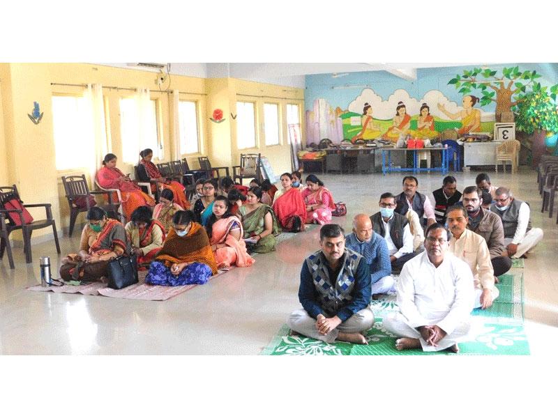 MVM Naini Prayagraj: Rudrabhishek Pujan at Maharishi Vidya Mandir Naini.
